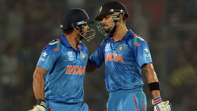 Suresh Raina (left) and Virat Kohli calmly finished the run-chase &Acirc;&copy; AFP