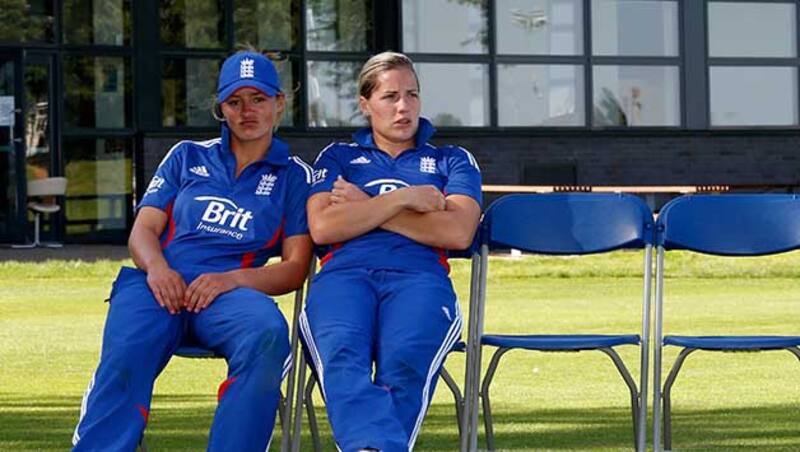 Danielle Wyatt (left) and Katherine Brunt (right) seem to be engaged in a Twitter war over Virat Kohli &Acirc;&copy; Getty Images