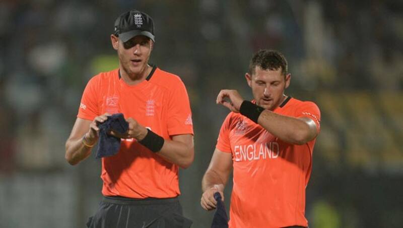 Stuart Broad's (left) England T20I captaincy has been questioned &copy; Getty Images