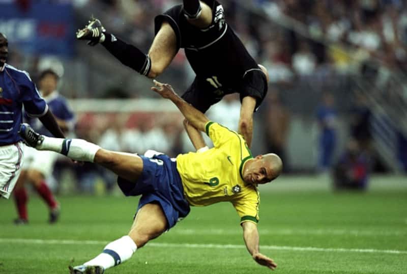 Brazil striker Ronaldo played arguably his worst match in football during the 1998 FIFA World Cup final against France &Acirc;&copy; Getty Images