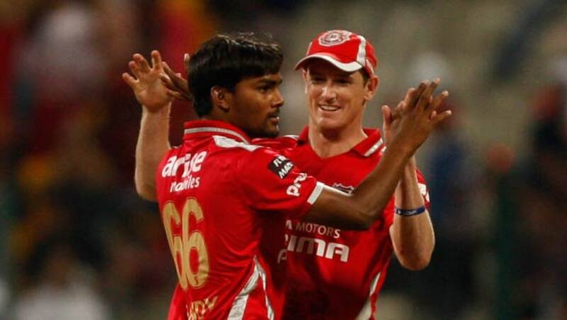 Sandeep Sharma (left) took three wickets for Kings XI Punjab &copy; IANS