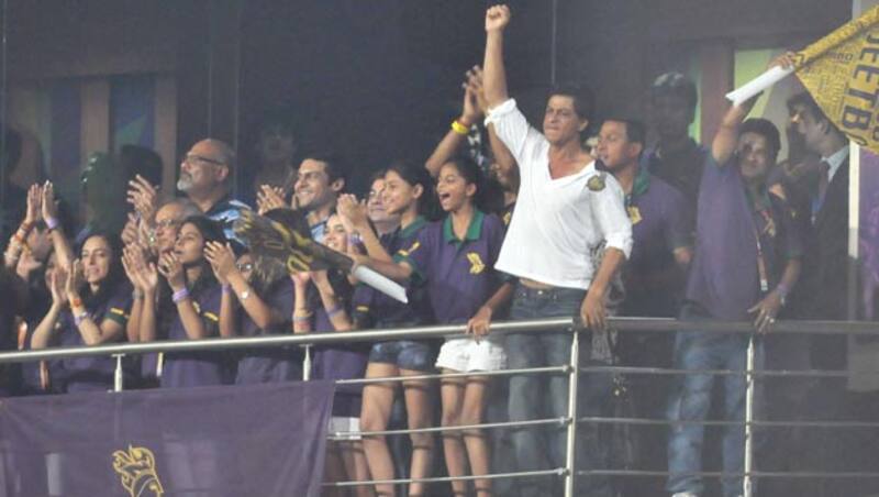 Shahrukh Khan prefers to watch Kolkata Knight Riders matches from the stands and spares his team needless pressure &Acirc;&copy; IANS