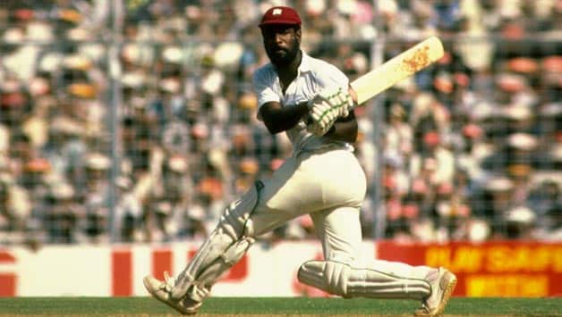 Vivian Richards was at his belligerent best when he amassed 110 off just 58 balls against England at Antigua in April 1985-86 © Getty Images (File Photo)
