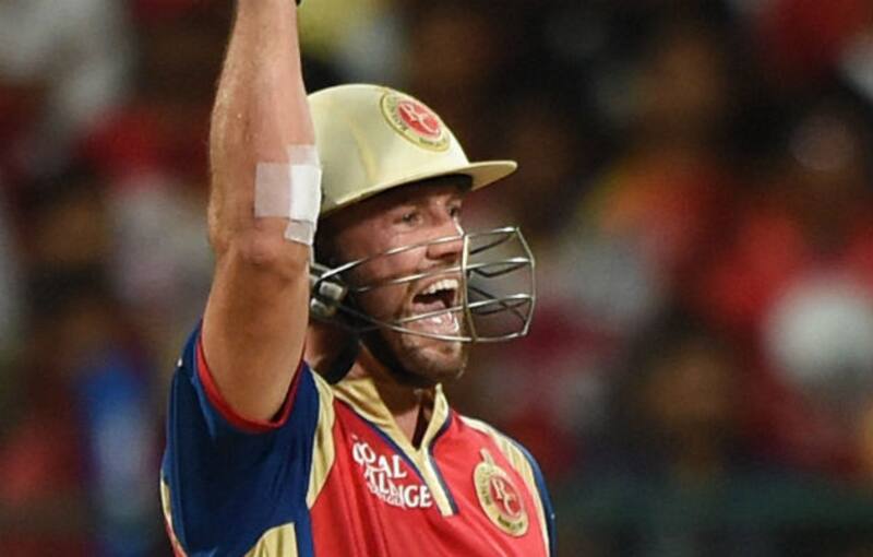 AB de Villiers struck an unbeaten 41-ball 89 with six fours and eight sixes for RCB &copy; PTI