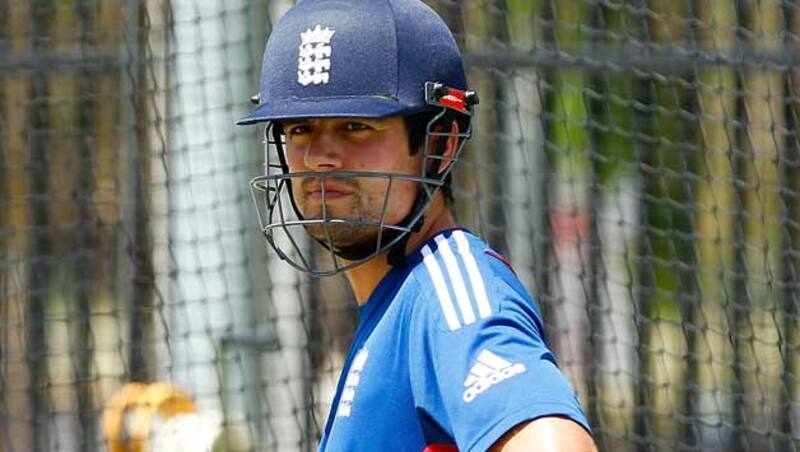 Alastair-Cook-of-England-looks-on-during-an-England-nets-session-a