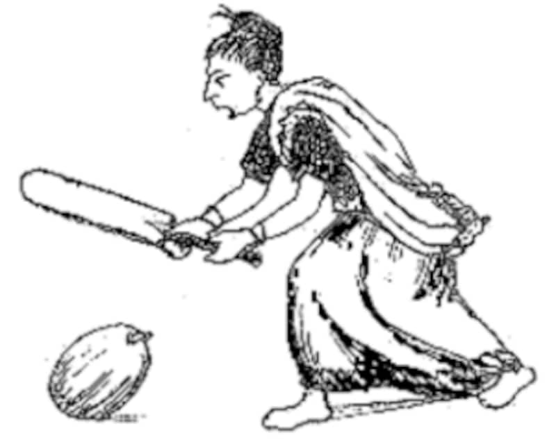 The aunt of a king playing cricket with a pumpkin in Sukumar's poem, Bombagorer Raja, was perhaps the first mention of the sport in Bengali fiction. Photo Courtesy: Wikimedia Commons