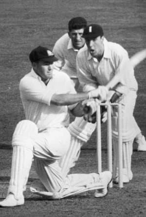 Peter Burge (batting in picture) collected 2,290 in 42 Tests at 38.16 for Australia © Getty Images