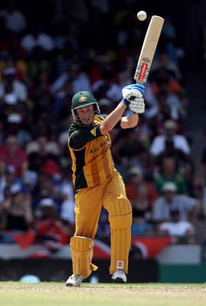 David Hussey top-scored for Australia with 59 runs © Getty Images