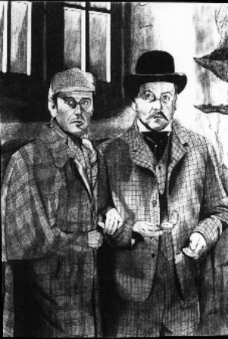 Dr. Watson (left) and Sherlock Holmes  Photo Courtesy: Helen Cohen
