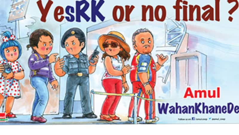 Shahrukh Khan was banned by MCA for five years during IPL 2012. Photo Courtesy: Official Twitter account of Amul