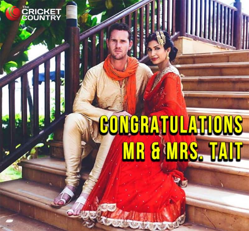 Shaun Tait gets married to Indian model Mashoom Singha