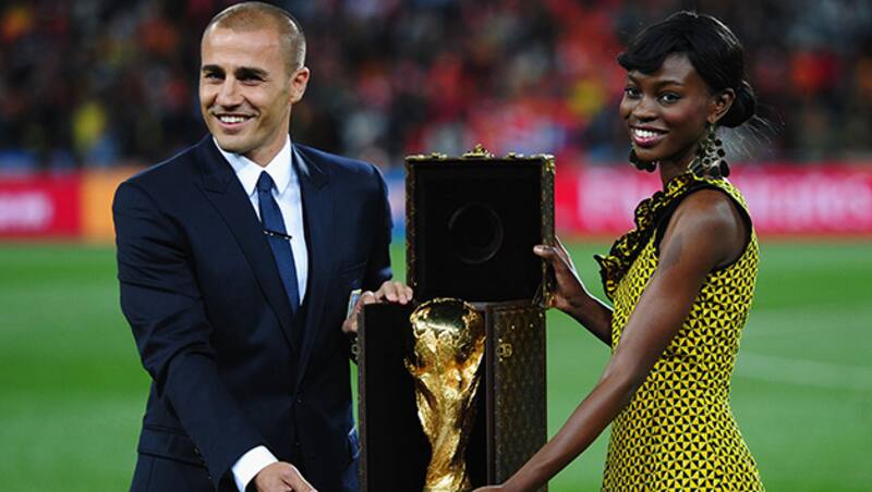 The World Cup trophy case for 2010 was also designed by Louis Vuitton © Getty Images