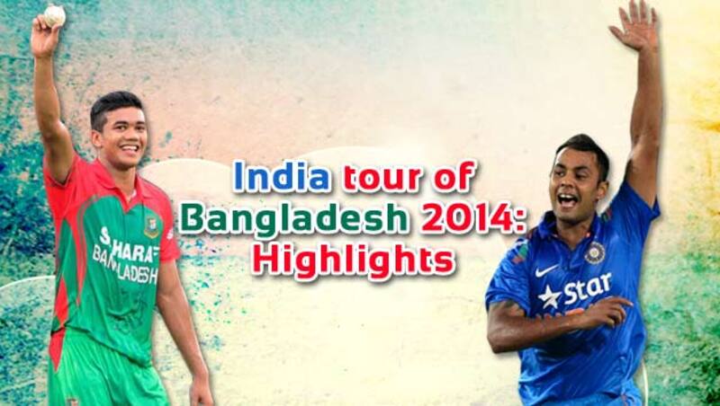 Taskin Ahmed (left) and Stuart Binny impressed with their fine showing in the ODI series &Acirc;&copy; AFP