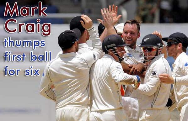 Mark Craig gave a glimpse of his batting skills by smashing the first ball he faced for a six