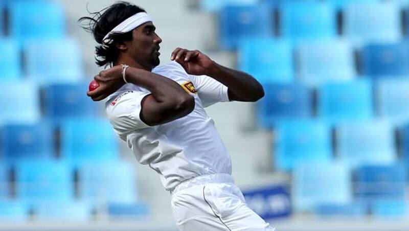 Nuwan Pradeep put in an impressive performance against Northamptonshire © Getty Images