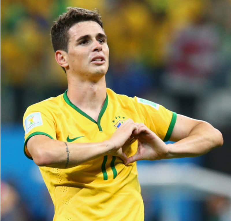 Oscar (above) scored one goal to go with Neymar's brace &copy; Getty Images
