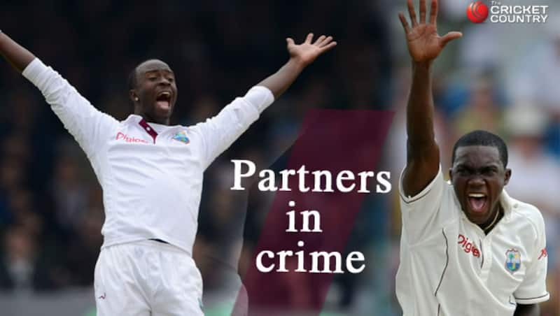 Kemar Roach (left) and Jerome Taylor bowled well against New Zealand at Port of Spain, Trinidad &Acirc;&copy; Getty Images