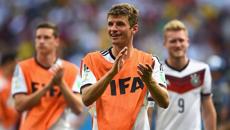 Thomas Muller scored the first hat-trick of FIFA World Cup 2014 &copy; Getty Images