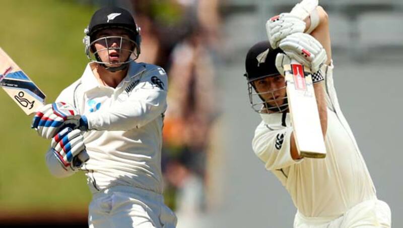 Tom Latham (left) and Kane Williamson shared a 165-run partnership for the second wicket &Acirc;&copy; Getty Images (File Photo)
