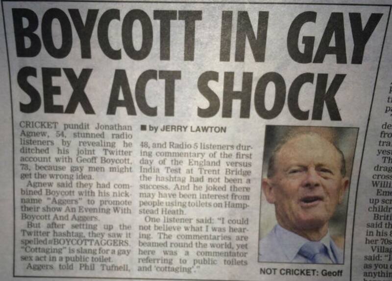 Funny headline which came out in British media &copy; Twitter