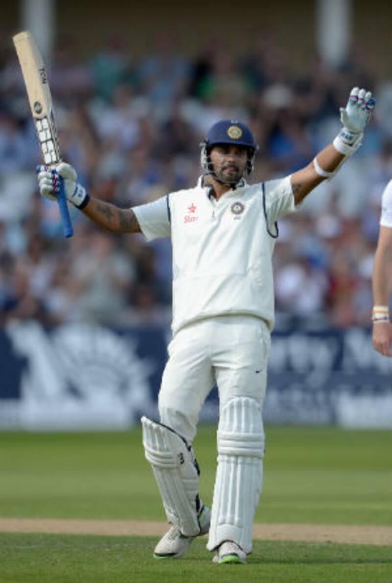 Murali Vijay scored his first Test ton overseas &copy; Getty Images