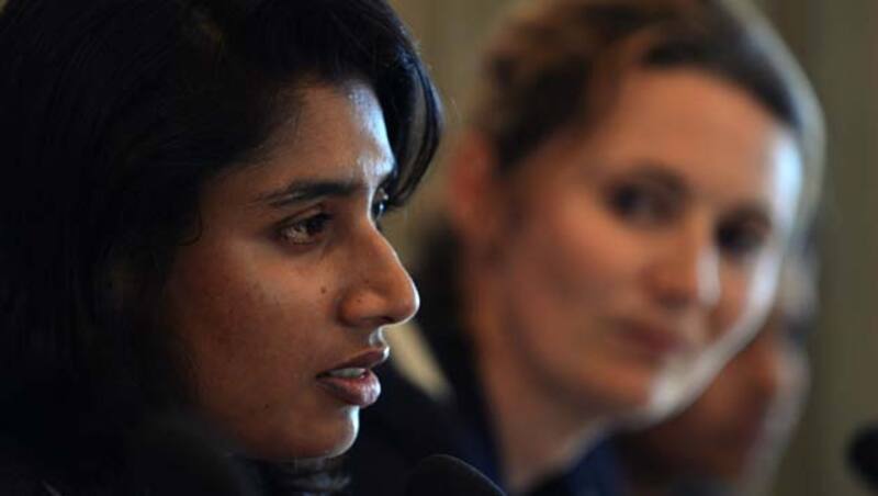 Mithali Raj (left) and Charlotte Edwards will captain India and England respectively in the forthcoming Test and One-Day Internationals &Acirc;&copy; AFP (File Photo)