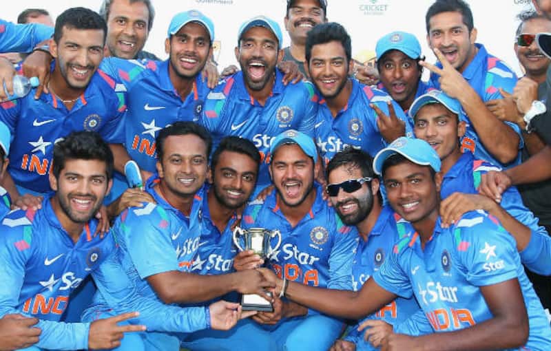 Kedar Jadhav was the top-scorer for India with 78 but it was Rishi Dhawan who scored 56 to finish the chase &copy; Getty Images