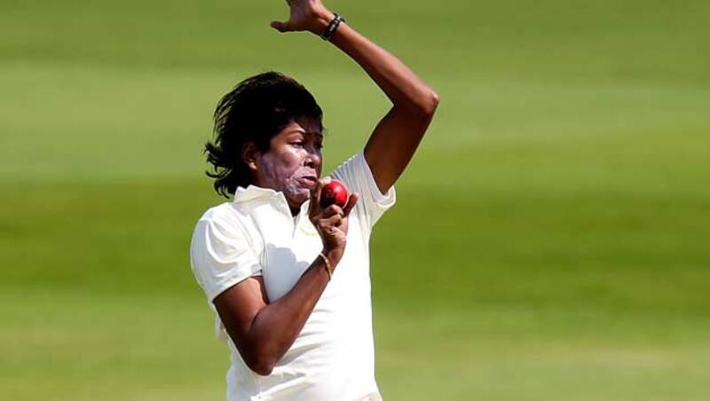 Jhulan Goswami was not as effective with the new ball as India would have liked &copy; Getty Images