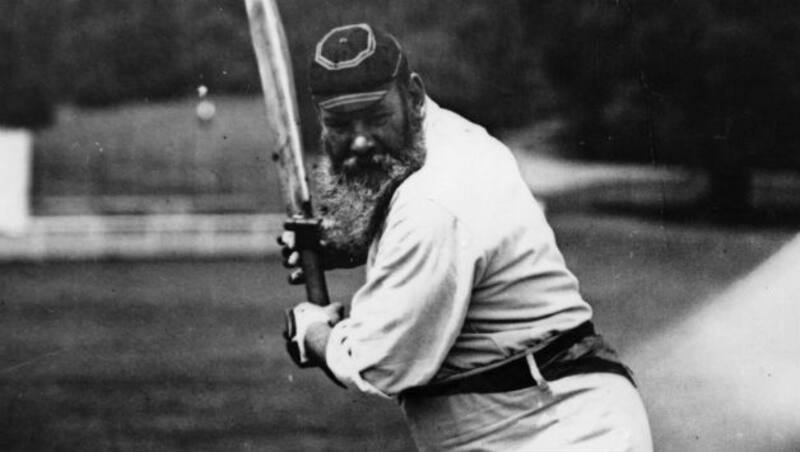 WG Grace helped healed Charlie Turner's dislicated thumb to help him continue with the match &Acirc;&copy; Getty Images