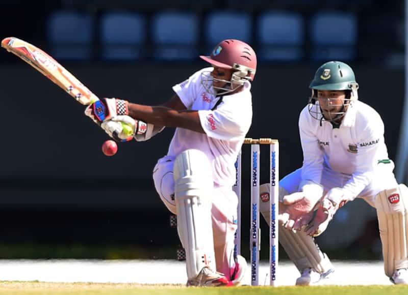 Shivnarine Chanderpaul smashed his 66th Test half-century on Monday &copy; AFP