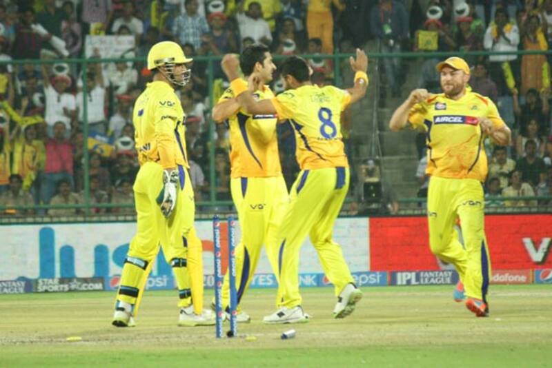 Chennai Super Kings celebrate their facile win &Acirc;&copy; IANS (File Photo)