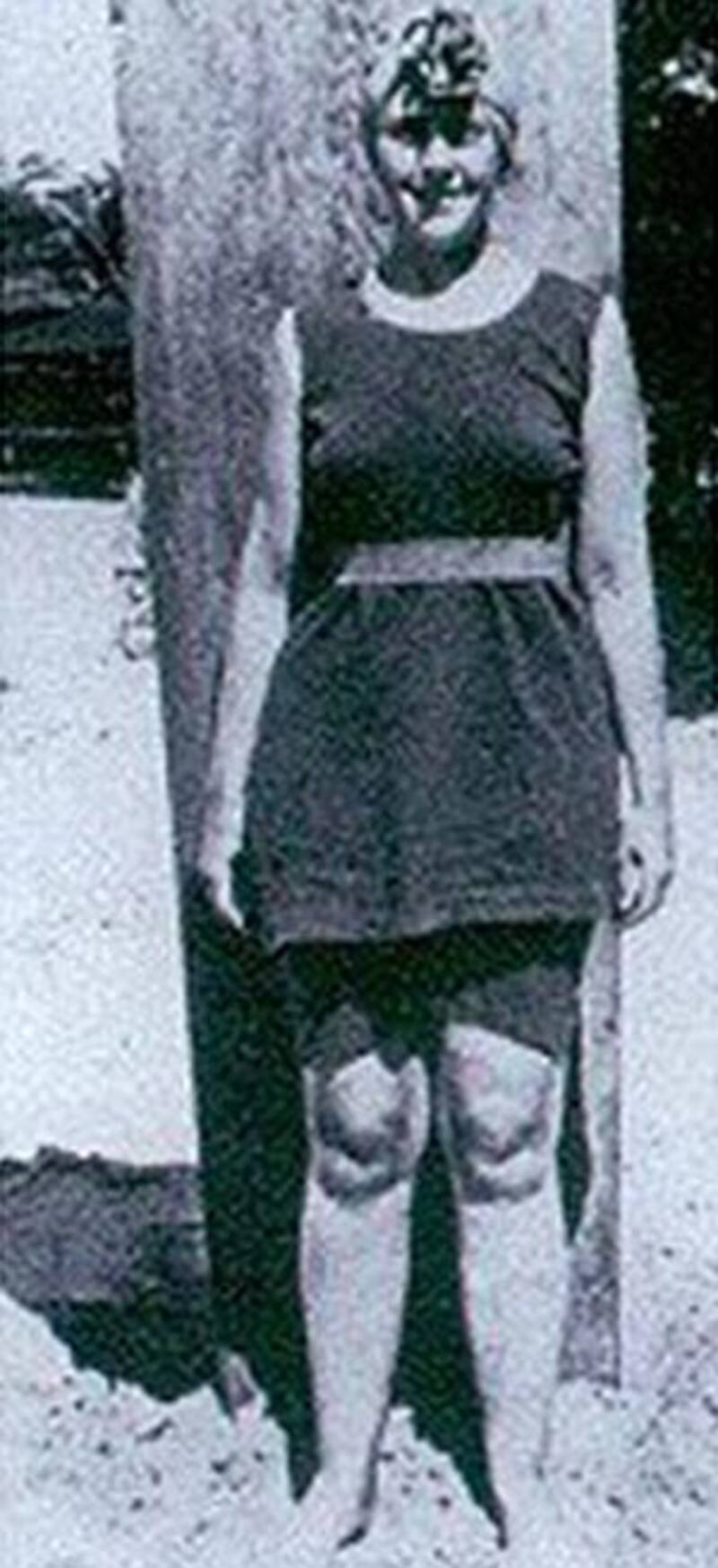 Agatha Christie as a surfer - on Waikiki beach in 1922