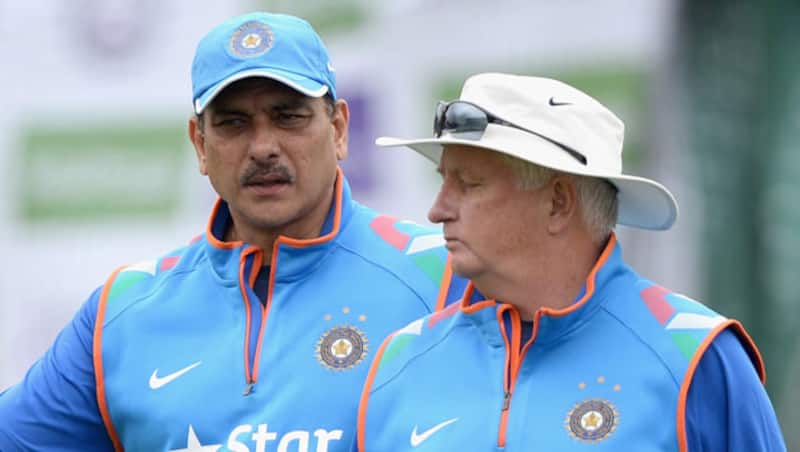 Ravi Shastri (left) was appointed as Team Director in the aftermath of India's 1-3 loss to England in the Test series &Acirc;&copy; Getty Images