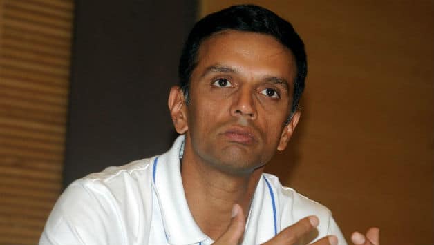Rahul Dravid tends to move into his role of an orator with dignity, humour and considerable gusto © Getty Images