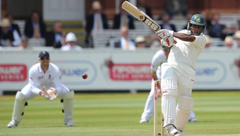 Imrul Kayes scored a a total of 34 runs in the first Test against West Indies &copy; Getty Images   
