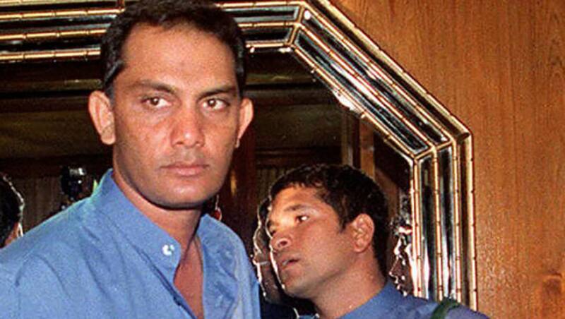 Mohammad Azharuddin (left) and  Sachin Tendulkar &Acirc;&copy; AFP