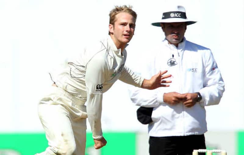 Kane Williamson was suspended by ICC for throwing in July 2014 &Acirc;&copy; Getty Images
