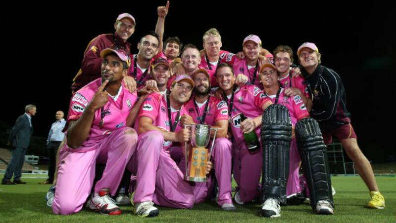 Northern Districts pose with their _ trophy win earlier this year &Acirc;&copy; Getty Images