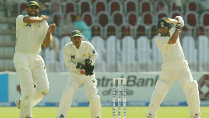 Sachin Tendulkar plays a shot en route to his unbeaten 194 at Multan in 2004 &Acirc;&copy; Getty Images