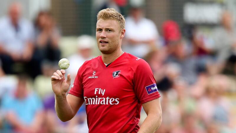 Andrew Flintoff made a shock return for Lancashire in the Twenty20 Blast earlier this year © Getty Images