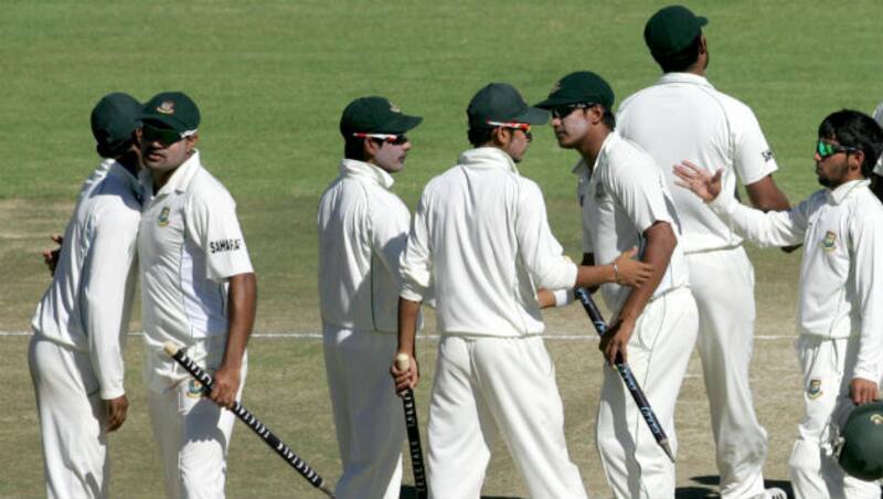Bangladesh got off to a good start in the Test series by beating Zimbabwe © AFP