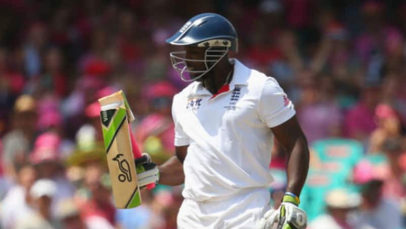 Michael Carberry with his broken bat in the Sydney Test &Acirc;&copy; Getty Images 