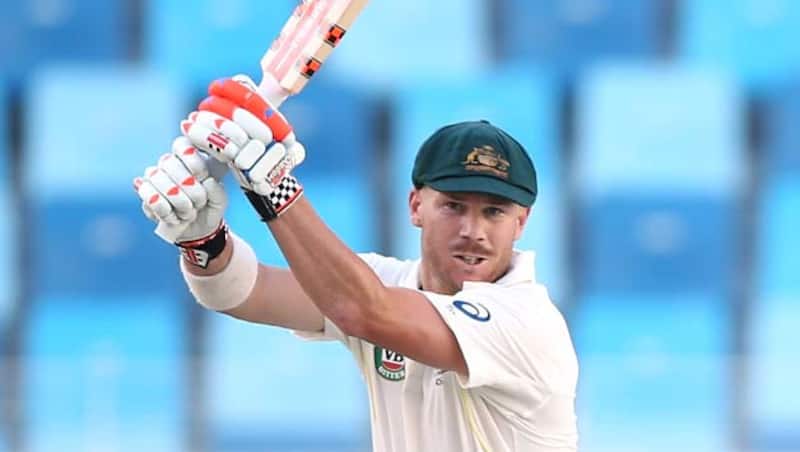 David Warner had equalled Don Bradman's record of three consecutive Test hundreds &copy; Getty Images