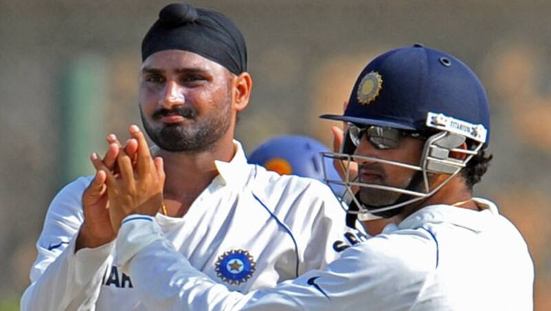 Harbhajan Singh (left) will miss out on the semi-final, while Gautam Gambhir will lead in his absence &copy; AFP