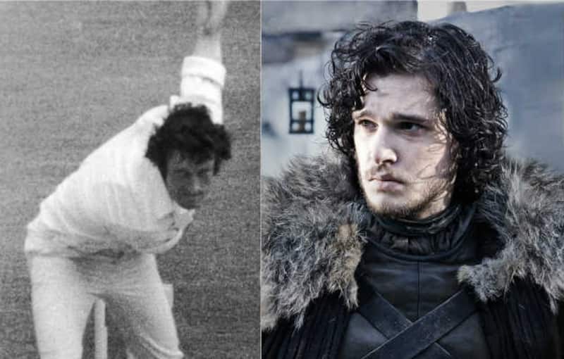     John Snow (left) was a fearsome pace bowler, while Jon Snow spends a lot of time brooding &copy; Getty Images and winteriscoming.net