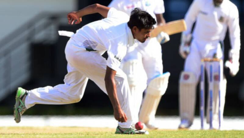 Before Taijul Islam (above), Shakib Al Hasan held the previous record along with Enamul Haque jnr. with seven wickets each in an innings © AFP