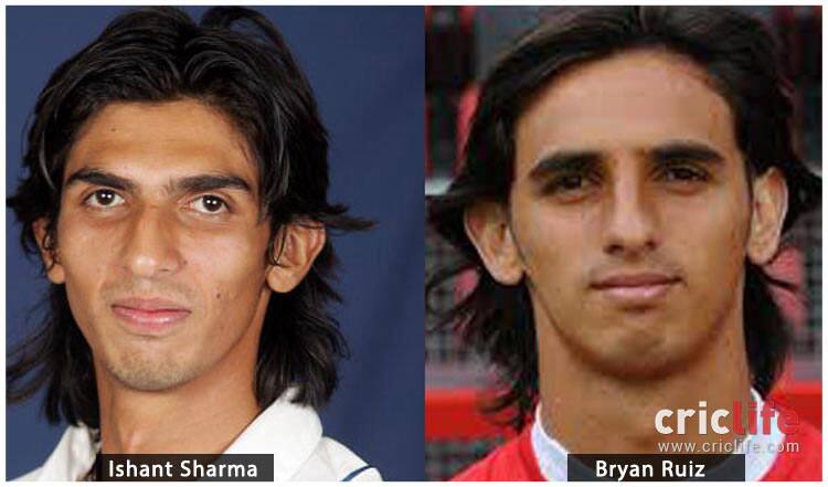 Ishant Sharma and Bryan Ruiz