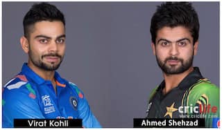 Virat Kohli and Ahmed Shehzad
