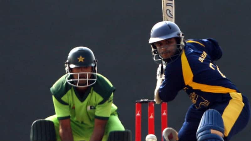Sri Lanka(in blue) are in the Men's Cricket Final © Getty Images