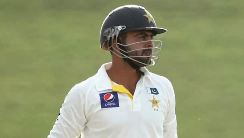 Ahmed Shehzad started Pakistan's second innings on an aggressive note, scoring 14 runs from 6 balls, before getting bowled by Mitchell Johnson © Getty Images